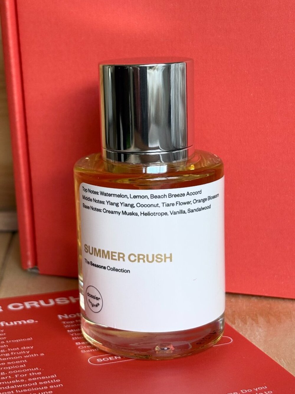 Dossier Summer Crush Eau de Parfum 50ml – Unisex /  Warm, Coconut, Vanilla / NIB